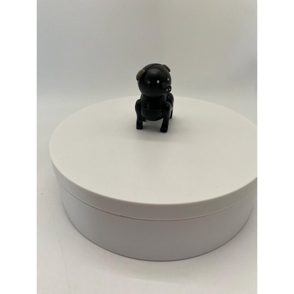 Vintage 70s Fisher-Price Play Family Farm Animal Black Pig Toy - Pig Figurine - Picture 5 of 7